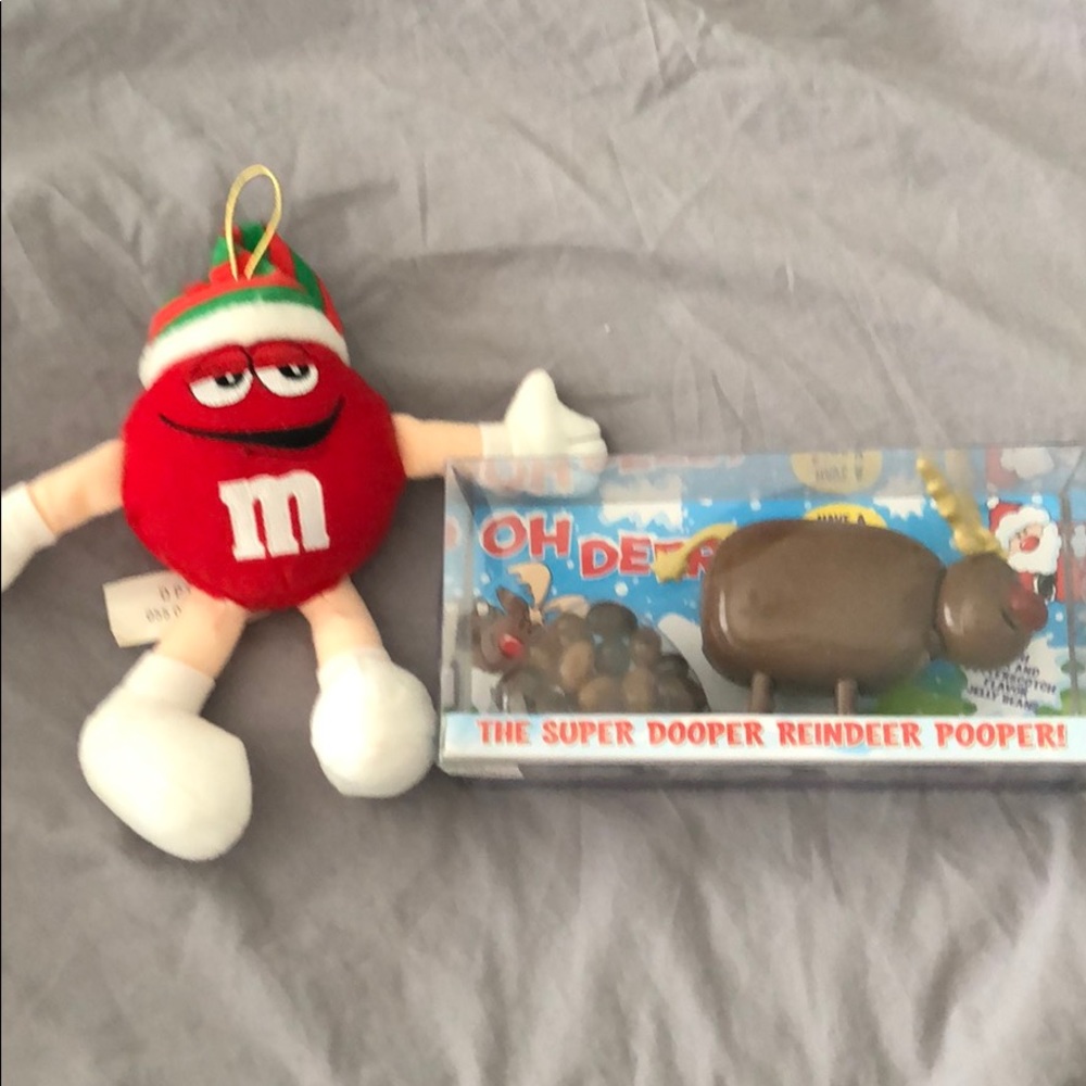 Christmas M&M Ornament & Reindeer Pooper Set